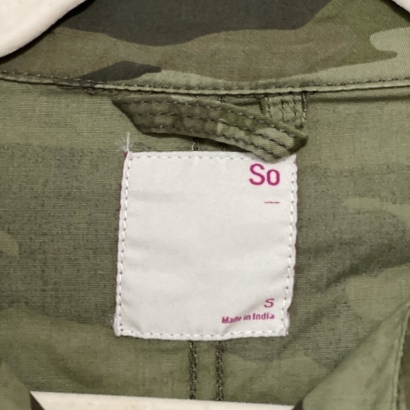 Juniors' SO Essential Utility Jacket with Drawcord size small NWT - Picture 4 of 9